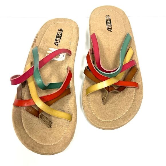 Seychelles multicolored straps comfort sandal size 11 - Picture 1 of 6